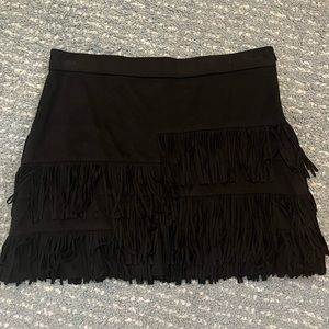 Vintage Zara fringe mini skirt